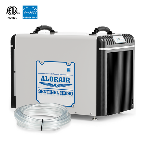 AlorAir Basement/Crawlspace Dehumidifiers 198 PPD (Saturation), 90 Pints (AHAM) | Sentinel HDi90