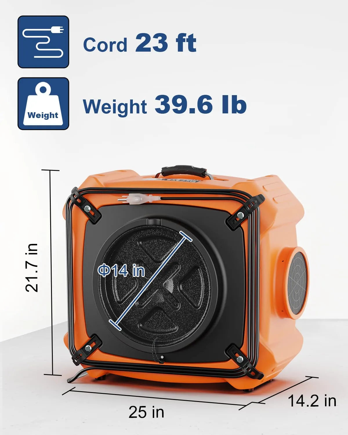 AlorAir Water Damage Restoration Combo Pack, 2 X Storm LGR 850 Dehumidifier, 8 X GE4000HCW Air Mover, 1 X HEPA MAX 970 Air Scrubber