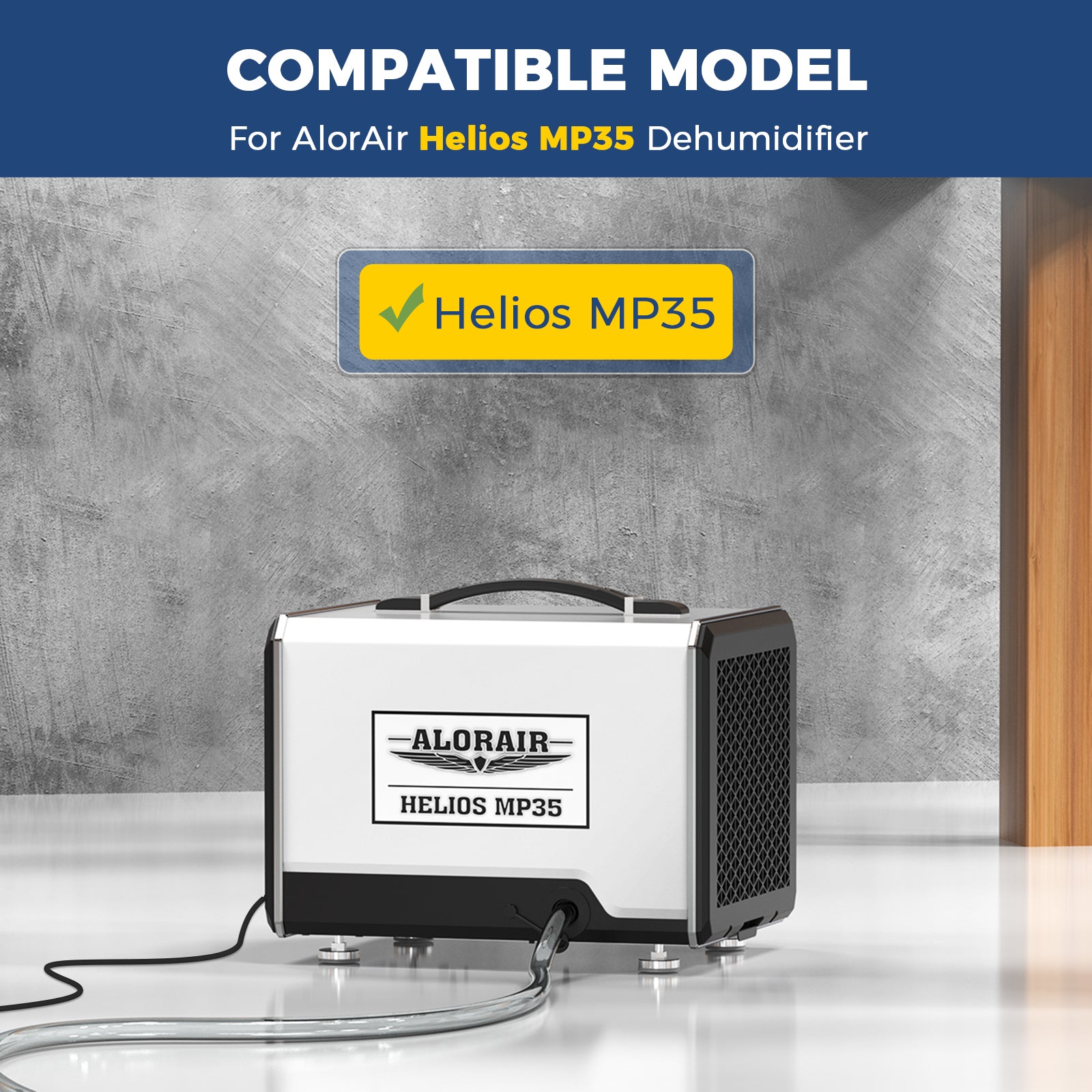 AlorAir 1 Pack MERV-1 Filter for Helios MP35 Crawl Space Dehumidifier