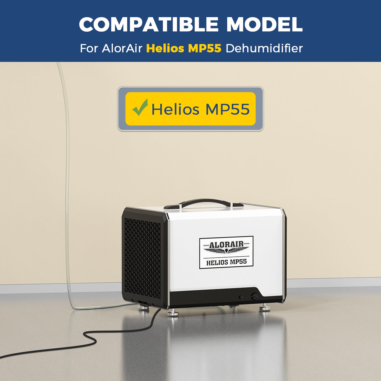 AlorAir 1 Pack MERV-1 Filter for Helios MP55 Crawl Space Dehumidifier