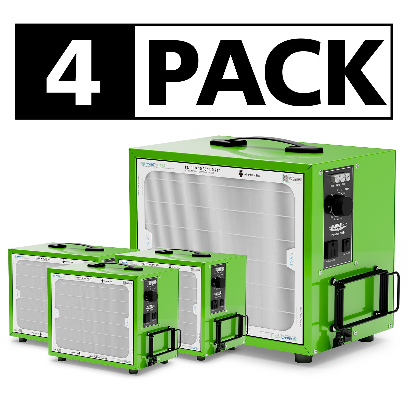 ALORAIR Wholesale Pack Purecare 780S Air Filtration Systems for Woodworking Shops with Powerful Vortex Fan