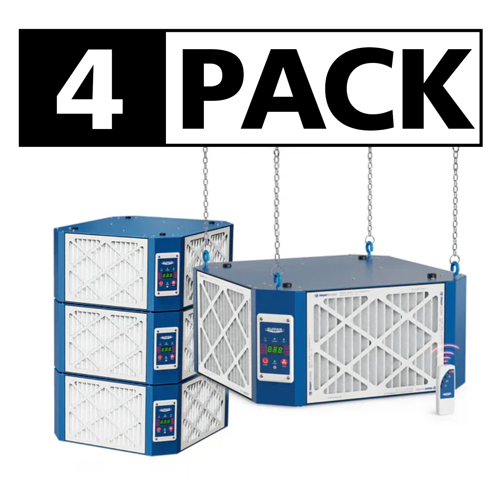 AlorAir Wholesale Pack Purecare 1350 Air Filtration System Woodworking, 360 Degree Intake with Strong Vortex Fan