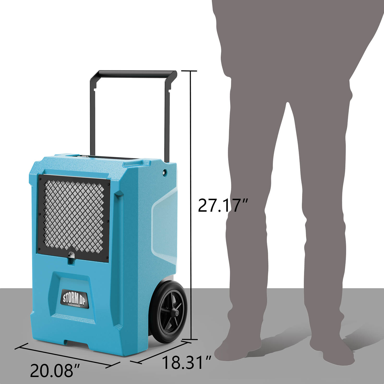 AlorAir® Storm DP Single -Voltage | APP Control 110 PPD Commercial Dehumidifiers  for Garage,Basements, Flood Repair