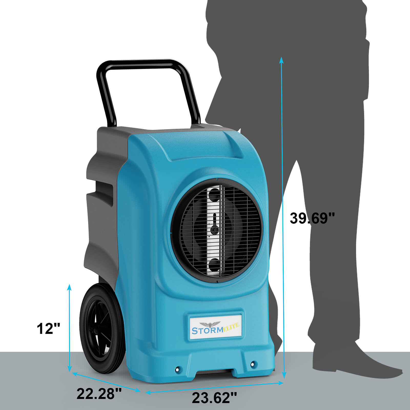 Alorair Water Damage Restoration Combo Pack, 4 X Storm Elite Commercial Dehumidifier, 16 X GF600A Air Mover, 1 X CleanShield HEPA 550 Scrubber