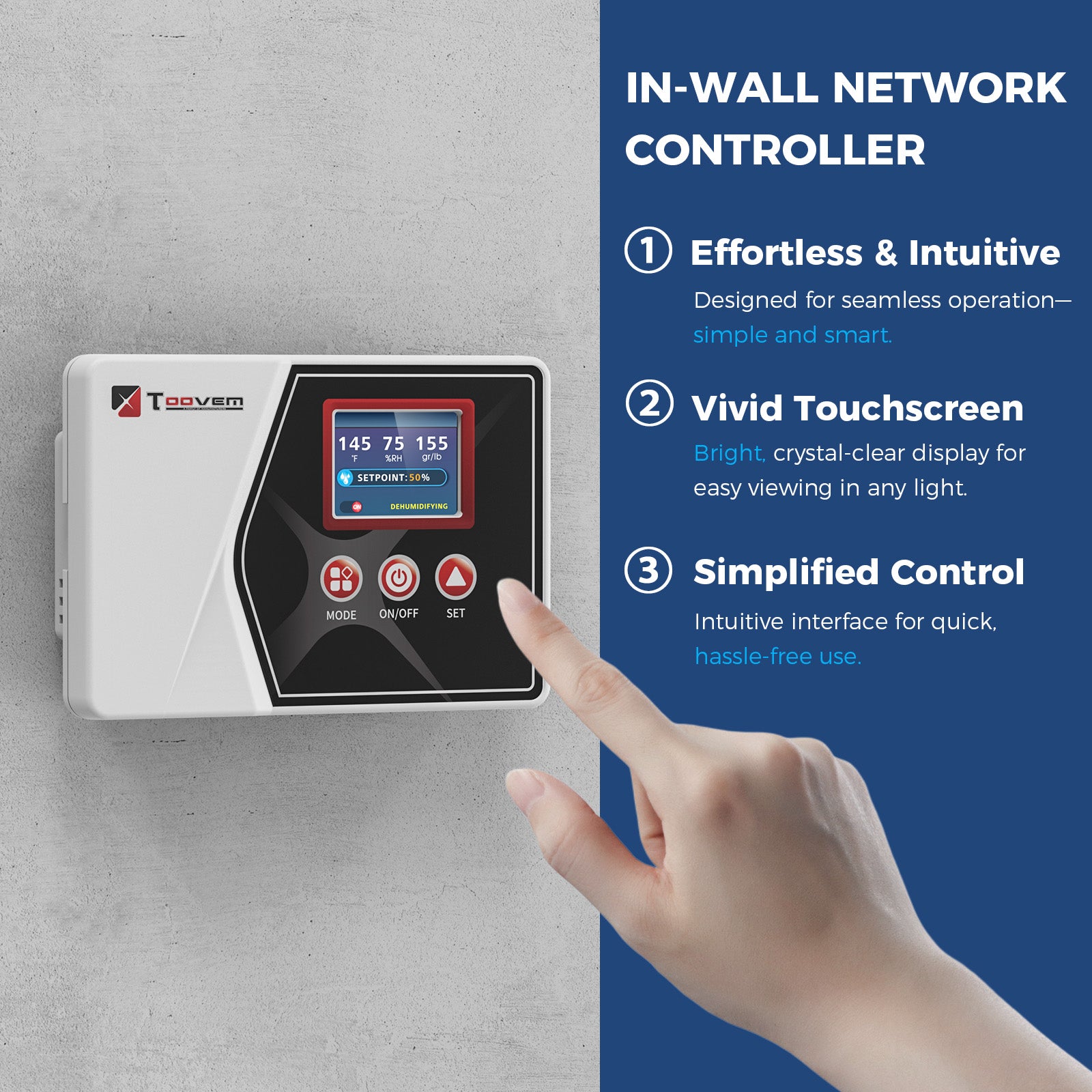 TooVem Wired Remote Controller for Digital Humidity, Temperature, for Galaxy 60 / Galaxy 60P / Galaxy 85P
