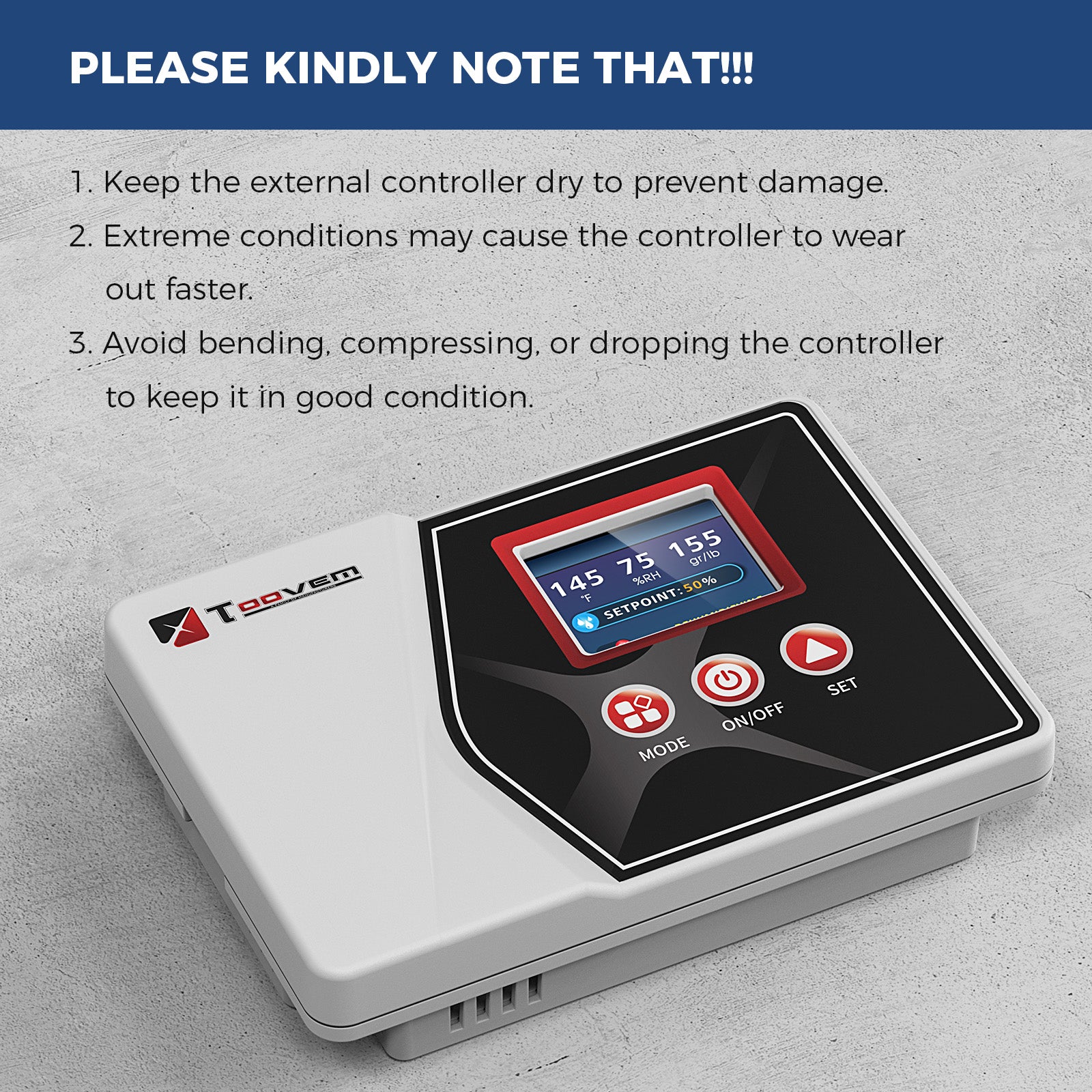 TooVem Wired Remote Controller for Digital Humidity, Temperature, for Galaxy 60 / Galaxy 60P / Galaxy 85P