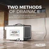 ALORAIR 120 Pint Crawl Space Dehumidifier, Portable Compact Auto Defrost Under House Industry Commercial Dehumidifier, Up to 1,500 sq, Energy Star Certified