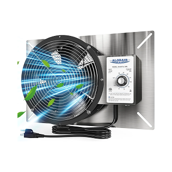 ALORAIR 720 CFM Stainless Steel Ventilation Fan with Humidistat Dehumidistat, IP55 Rated with Isolation Mesh | VentirPro 720S