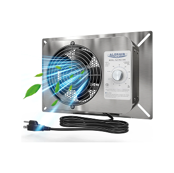 ALORAIR 300CFM Crawlspace Ventilation Fan with Humidistat, IP55 Rated | VentirMax 300S