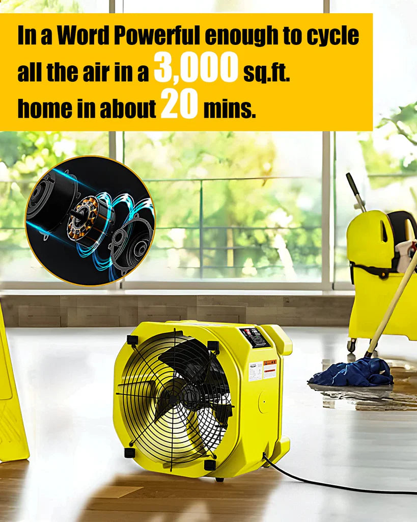 ALORAIR® Wholesale Pack Zeus Extreme Axial Air Movers Industrial Fan Blowers for Water Damage Restoration