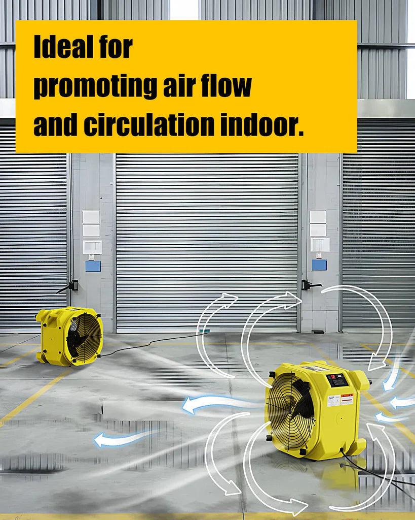 ALORAIR® Wholesale Pack Zeus Extreme Axial Air Movers Industrial Fan Blowers for Water Damage Restoration