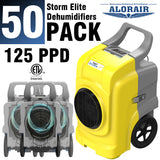 AlorAir Storm Elite Smart WiFi Dehumidifier, 125 PPD Commercial Dehumidifier with Pump, Roto-Mold Body, LCD Display, cETL, 5 Years Warranty, Industrial dehumidifier for Disaster Restoration