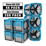 Alorair® Ultimate Pack 4 Storm Lgr 1250 Commercial Dehumidifiers 125 Pint + 20 Air Movers Water Damage Restoration Equipment Package