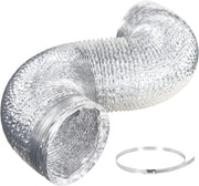 AlorAir Dehumidifier Aluminum Foil Intake Duct 10 inches Diameter 10 ft Long, for Sentinel HDi100/HDi120, Sentinel WHD100/120/150/200