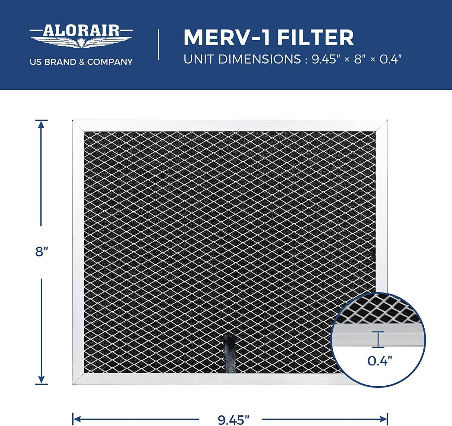 AlorAir Sentinel HD35P MERV-1 TrightFilters (4-Pack) - Thumbnail 2