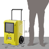 AlorAir Storm DP Smart WiFi Commercial Dehumidifier, 50 AHAM/110 Saturation PPD Dehumidifier with Pump, Water Damage Equipment for Crawl Spaces, Basements, Garages, and Job Sites (Pack of 4)