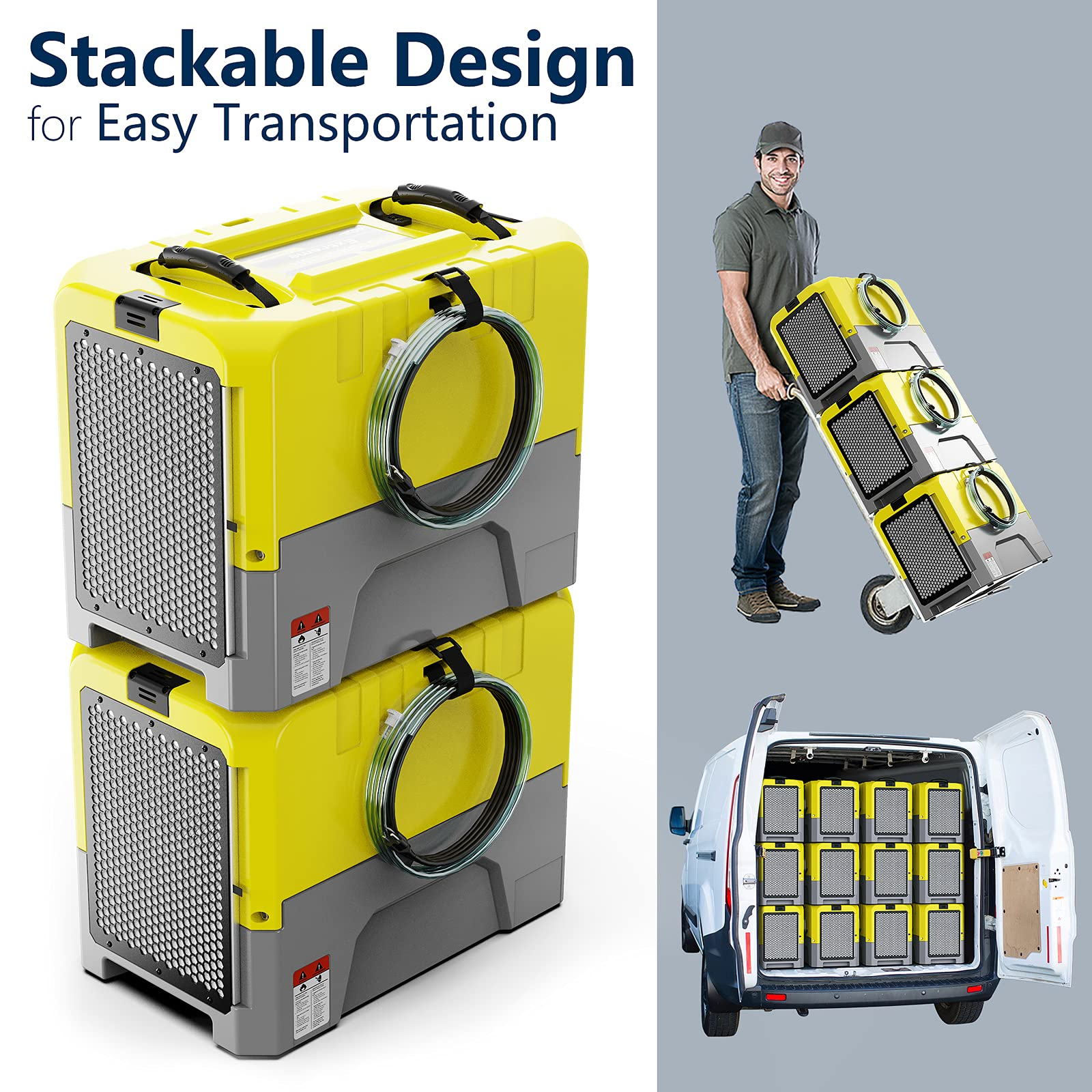 ALORAIR® Wholesale Package of Storm LGR Extreme 85 Pint Commercial Restoration Dehumidifiers (Pack of 4/8)