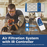 AlorAir 360 Degree Intake Air Filtration System Woodworking - (1350 CFM) with Strong Vortex Fan, Hanging Mode