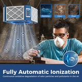AlorAir 360 degree Intake Air Filtration System - (1350 CFM) with Strong Vortex Fan, Built-in Ionizer