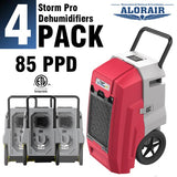 ALORAIR® Storm PRO 85 Pint Commercial Restoration Dehumidifiers (Pack of 4) Wholesale Package of Restoration Equipment