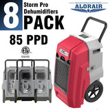 ALORAIR® Storm Pro 85 Pints/Day Commercial Restoration Dehumidifiers (Pack of 8) Wholesale Package of Restoration Equipment