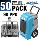 ALORAIR® Storm Ultra 90 PPD Commercial Dehumidifiers Wholesale Package 50 Pack of Restoration Equipment