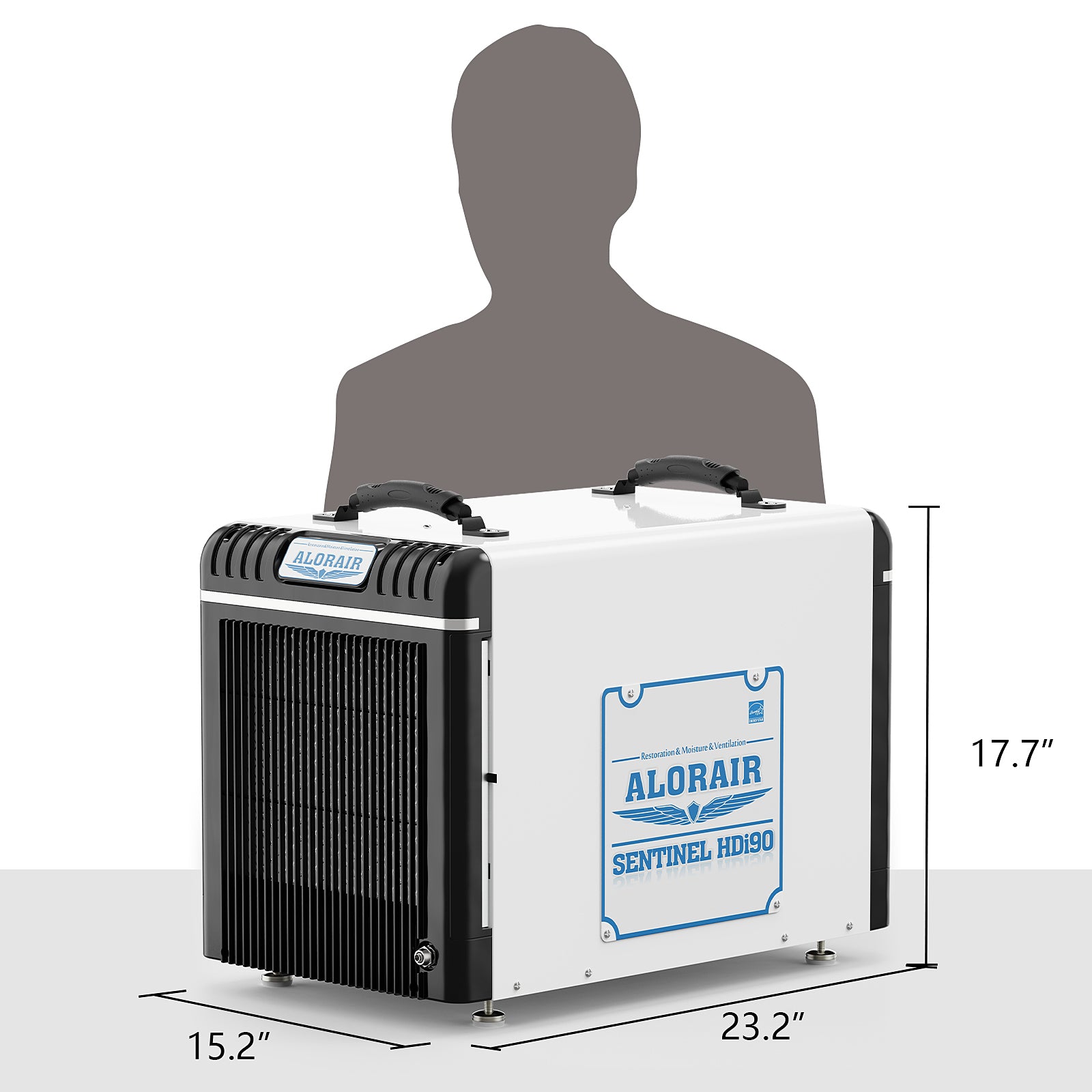 ALORAIR 198 Pints Whole House Commercial Dehumidifiers for Crawlspace, Basement, Attic, Pump Drain