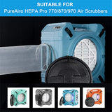 AlorAir Industry Lay Flat Poly Ducting only fit for PureAiro HEPA Pro 770/870/970 Air Scrubber, Easy Storage (12.4 Inch x 16.4 Feet, Outlet)