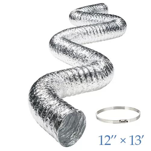 Dehumidifier Aluminum Foil Inlet Duct Diameter 12 Inches 13 ft Long