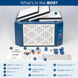 AlorAir 360 Degree Intake Air Filtration System Woodworking - (1350 CFM) with Strong Vortex Fan, Hanging Mode