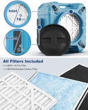 ALORAIR® Wholesale Pack PureAiro HEPA Pro 870 Air Scrubber for Water Damage Restoration (pack of 5/15/50)