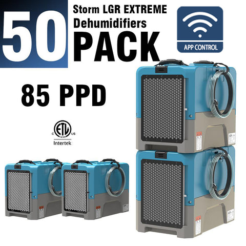 ALORAIR® Storm LGR Extreme WI-FI 85 Pint Commercial Restoration Dehumidifiers (Pack of 50) Wholesale Package of Restoration Equipment