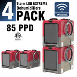 ALORAIR® Storm LGR Extreme WI-FI  85 Pint Commercial Restoration Dehumidifiers (Pack of 4) Wholesale Package of Restoration Equipment