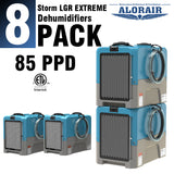ALORAIR® Storm LGR extreme 85 Pint Commercial Restoration Dehumidifiers (Pack of 8) Wholesale Package of Restoration Equipment