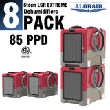 ALORAIR® Storm LGR extreme 85 Pint Commercial Restoration Dehumidifiers (Pack of 8) Wholesale Package of Restoration Equipment