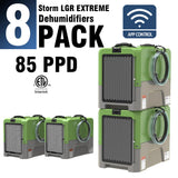 ALORAIR® Storm LGR Extreme WI-FI  85 Pint Commercial Restoration Dehumidifiers (Pack of 8) Wholesale Package of Restoration Equipment