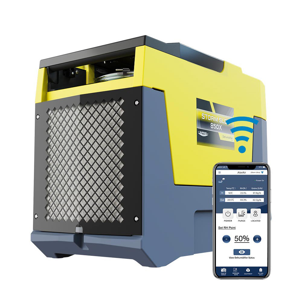 AlorAir Wholesale Package of Storm SLGR 850X Smart WiFi 85 PPD  Commercial Dehumidifier with Pump (pack of 4/8/50)